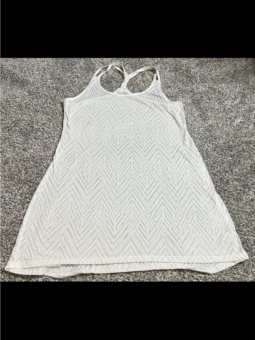 Balance Collection White Chevron Tank Dress